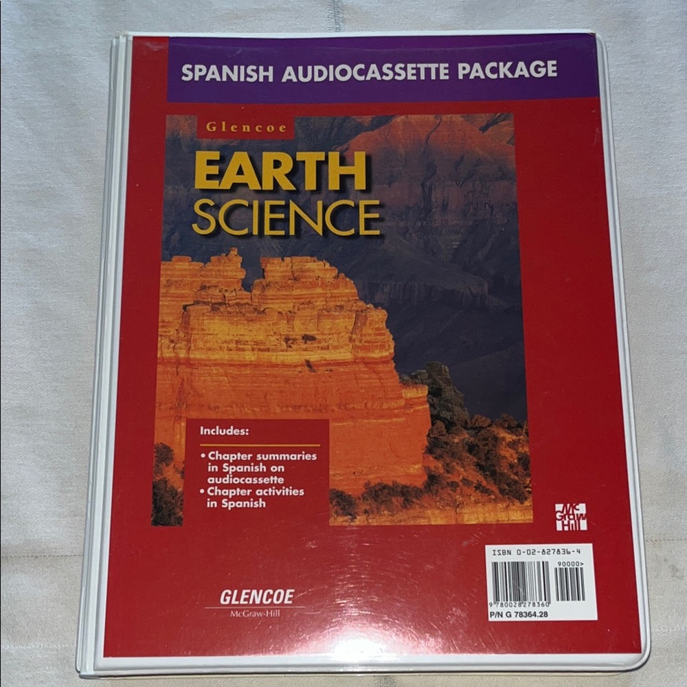 Glencoe Earth Science Spanish Audiocassette Package Set Of 6  & Activities Book